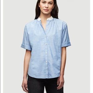 Frame blue rolled sleeve shirt size S